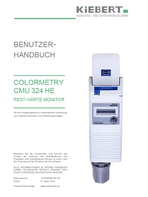 10 024000 DE Colormetry CMU 324 HE Handbuch