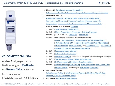 Colormetry CMU 324 Funktion und Inbetriebnahme